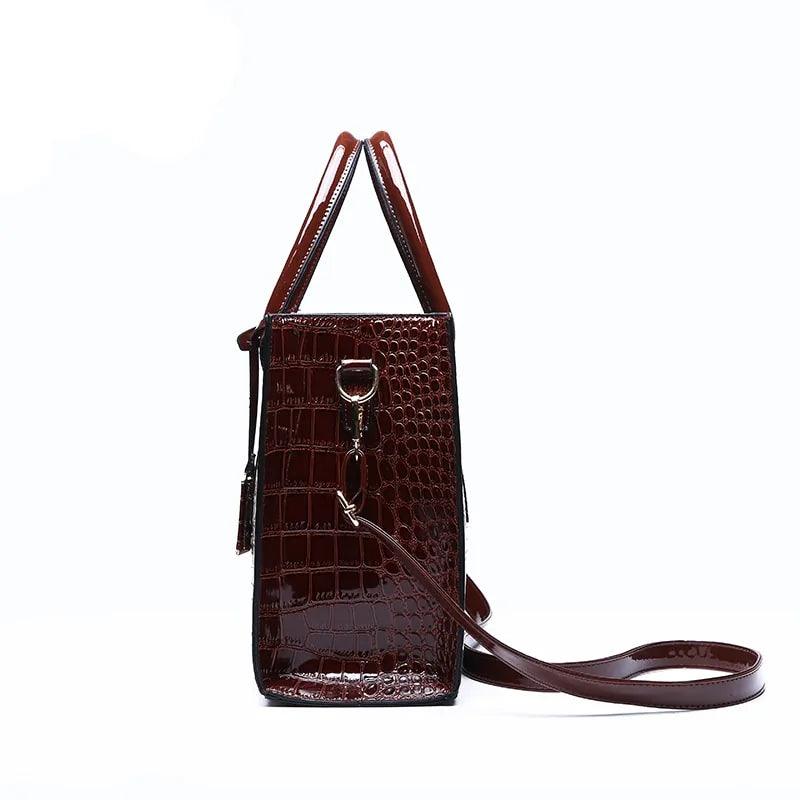 Leather Shoulder Bag - TIMESQURE