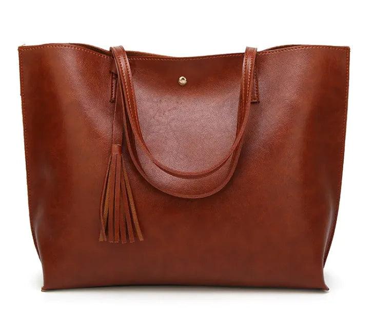 "Timeless PU Leather Shoulder Bag – Versatile Style - TIMESQURE