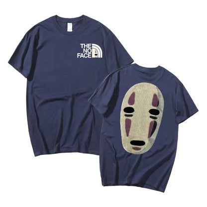 No Face Man Graphic Oversized T Shirts - TIMESQURE