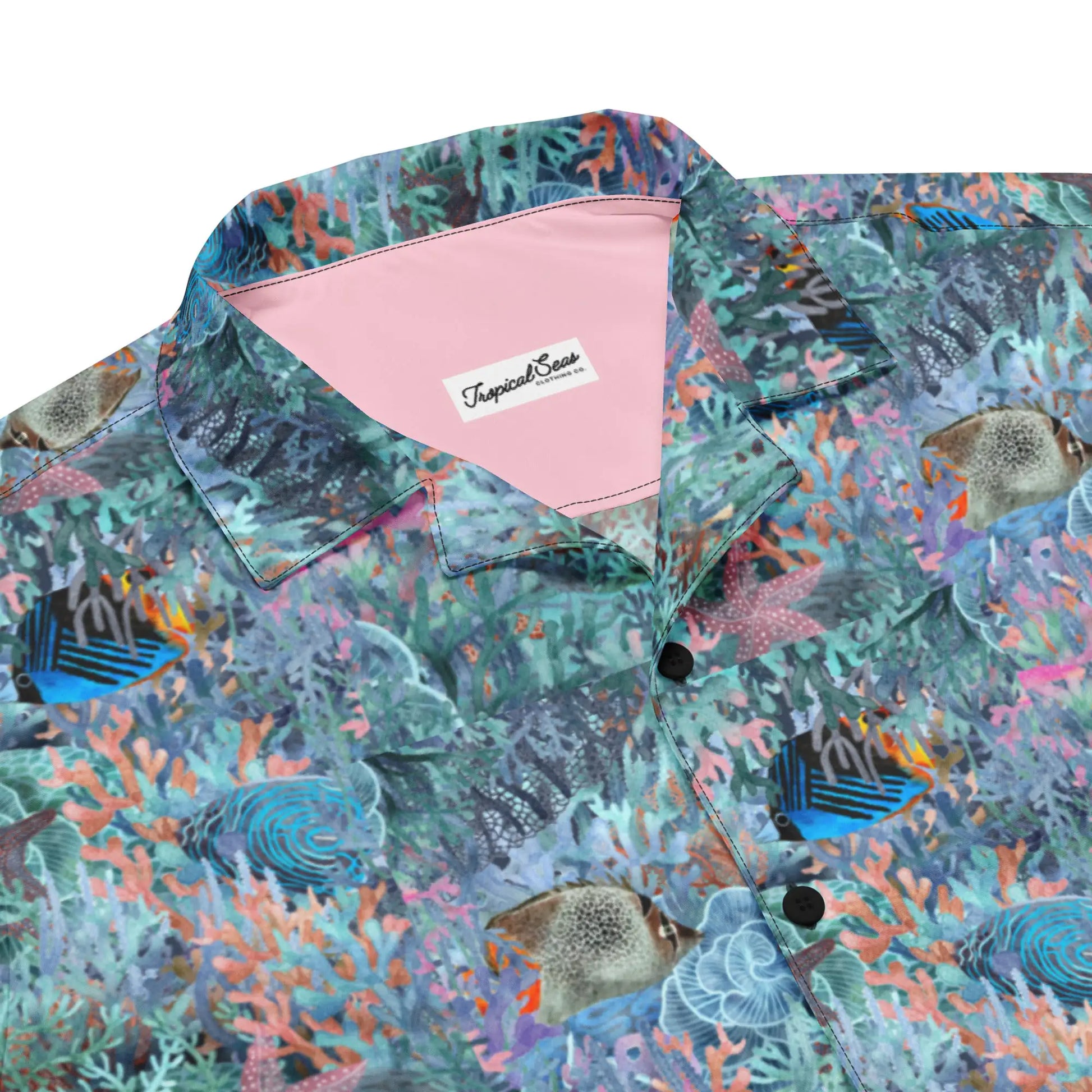 Marine Life Party Button Down Hawaiian Shirt - Coastal Summer 2024 Collection - TIMESQURE