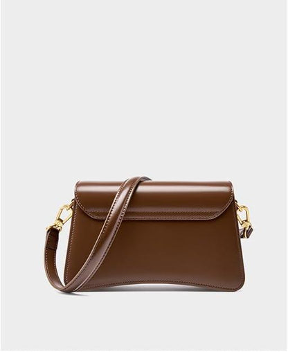 Versatile Genuine Leather Shoulder & Crossbody Bag - TIMESQURE