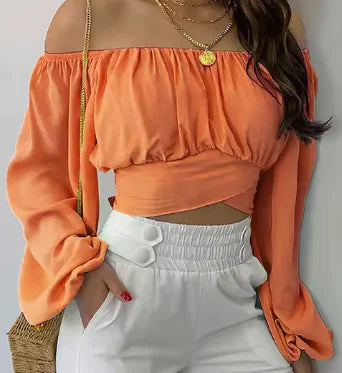 Women Sexy Cropped Tops - TIMESQURE