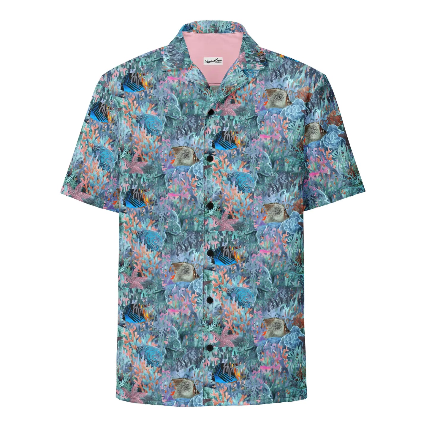 Marine Life Party Button Down Hawaiian Shirt - Coastal Summer 2024 Collection - TIMESQURE