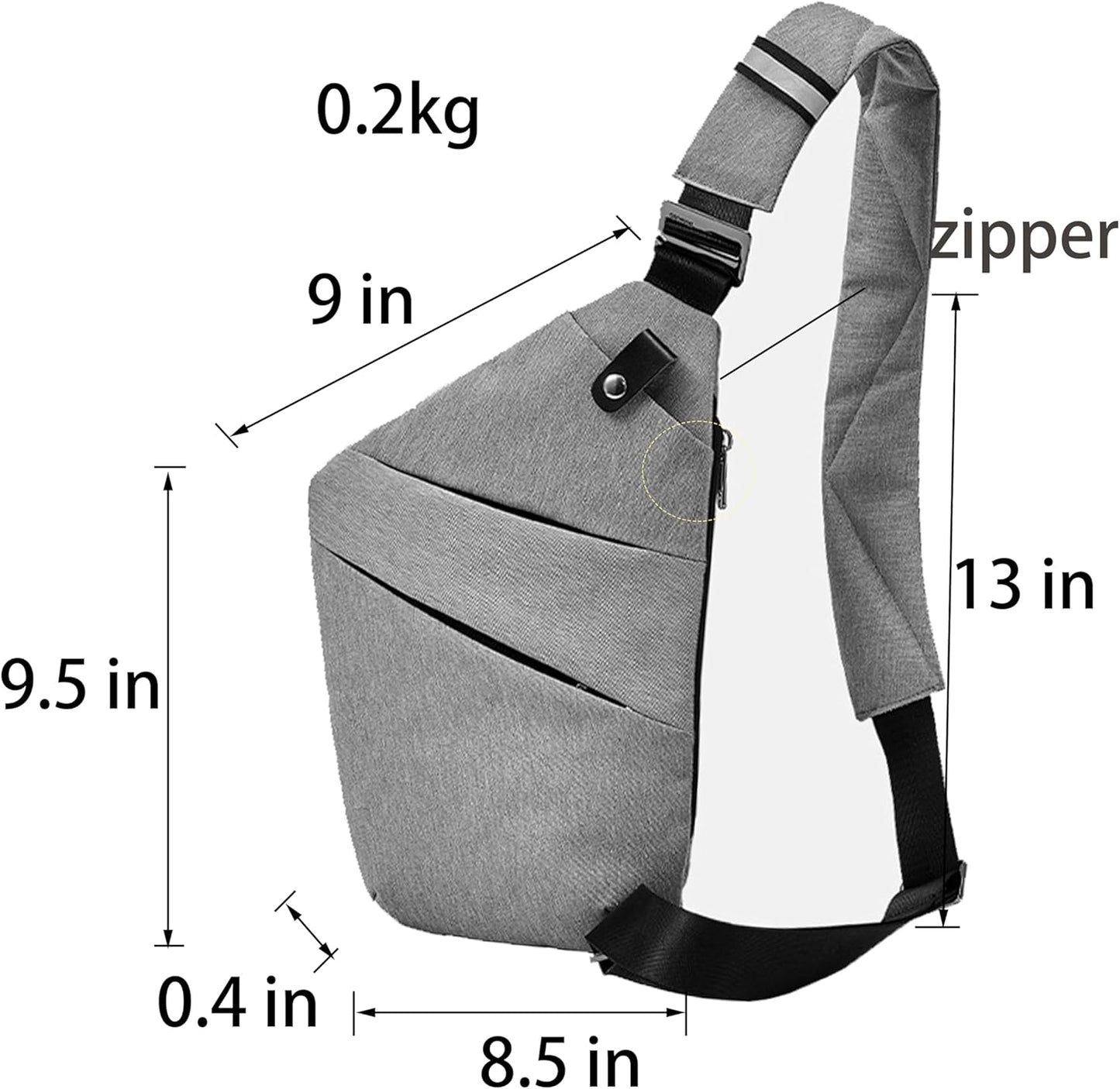 Men Right And Left Shoulder Crossbody Bag