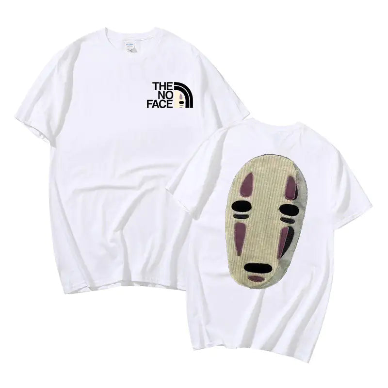 No Face Man Graphic Oversized T Shirts - TIMESQURE