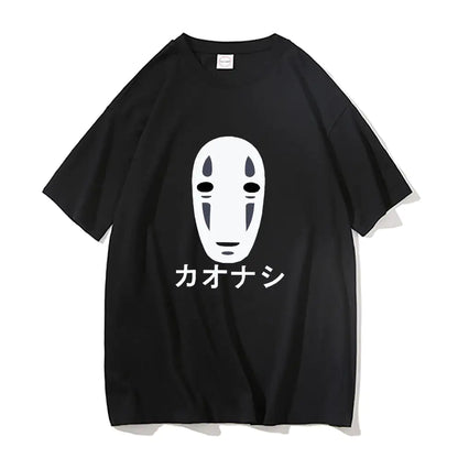 No Face Man Graphic Oversized T Shirts - TIMESQURE