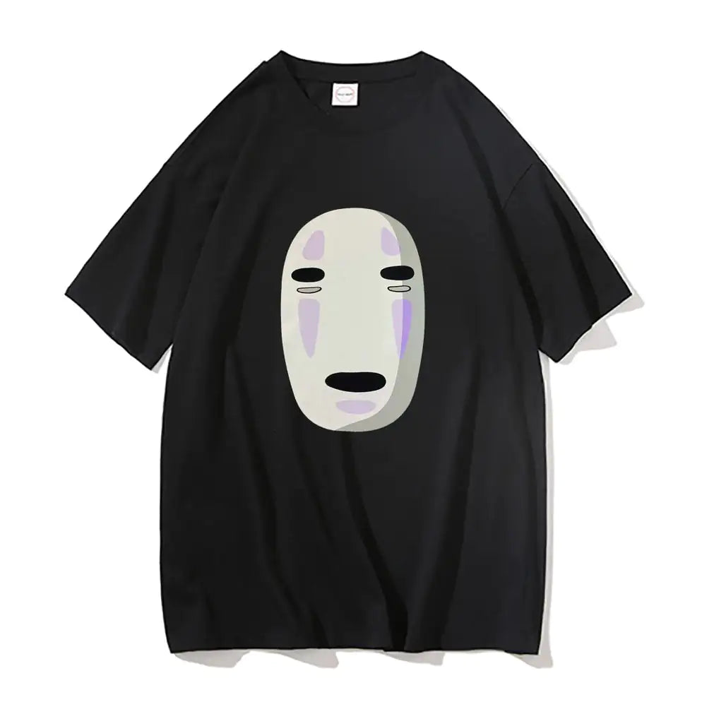 No Face Man Graphic Oversized T Shirts - TIMESQURE