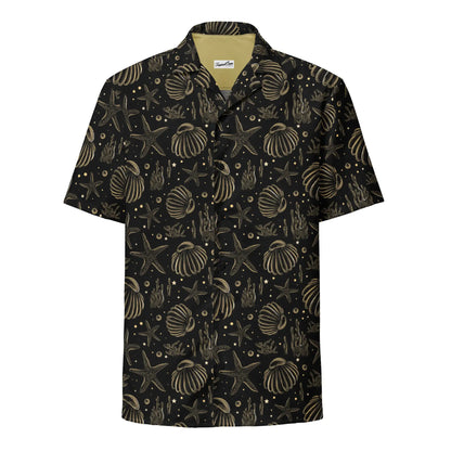 Golden Shore Button Down Hawaiian Shirt - Coastal Summer 2024 Collection - TIMESQURE