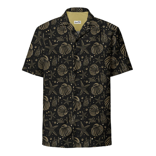 Golden Shore Button Down Hawaiian Shirt - Coastal Summer 2024 Collection - TIMESQURE