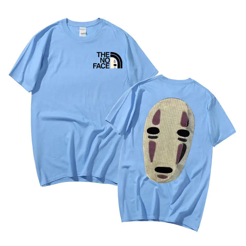 No Face Man Graphic Oversized T Shirts - TIMESQURE