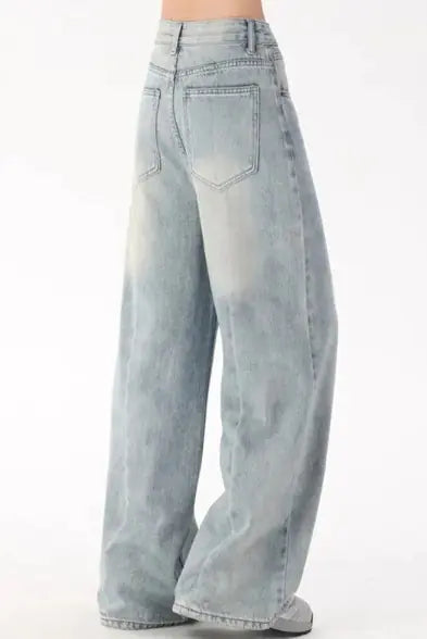 Retro Denim Trousers - TIMESQURE