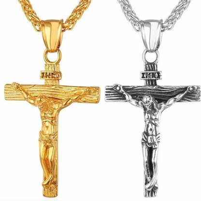 Gold Cross Chain Necklace: Luxury Fashion Accessory - TIMESQURE