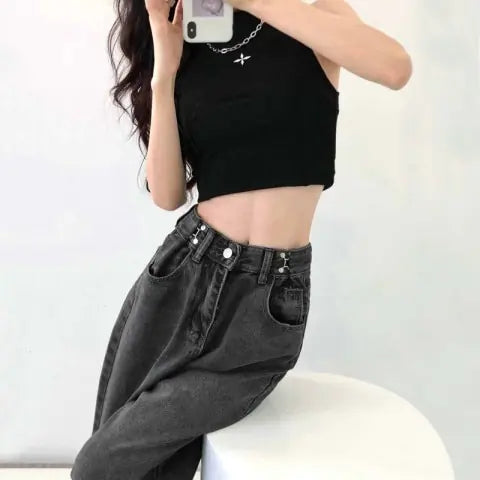 High Waisted Jeans For Woman - TIMESQURE