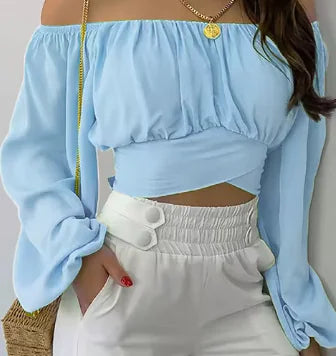 Women Sexy Cropped Tops - TIMESQURE