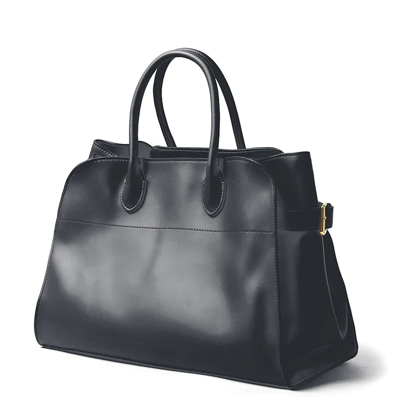 "Urban Simplicity Genuine Leather Bag - Stylish & Durable" - TIMESQURE