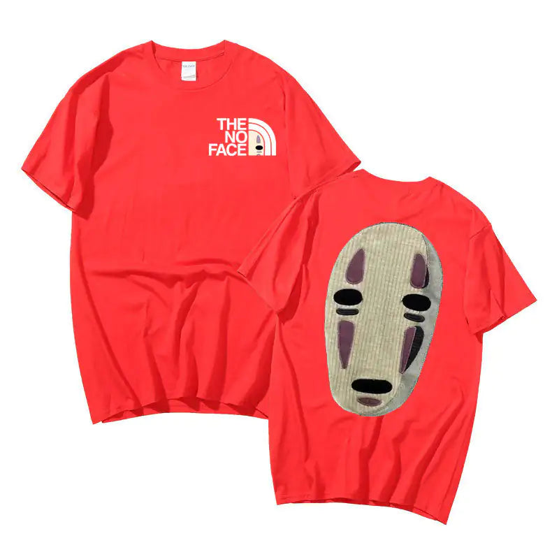 No Face Man Graphic Oversized T Shirts - TIMESQURE