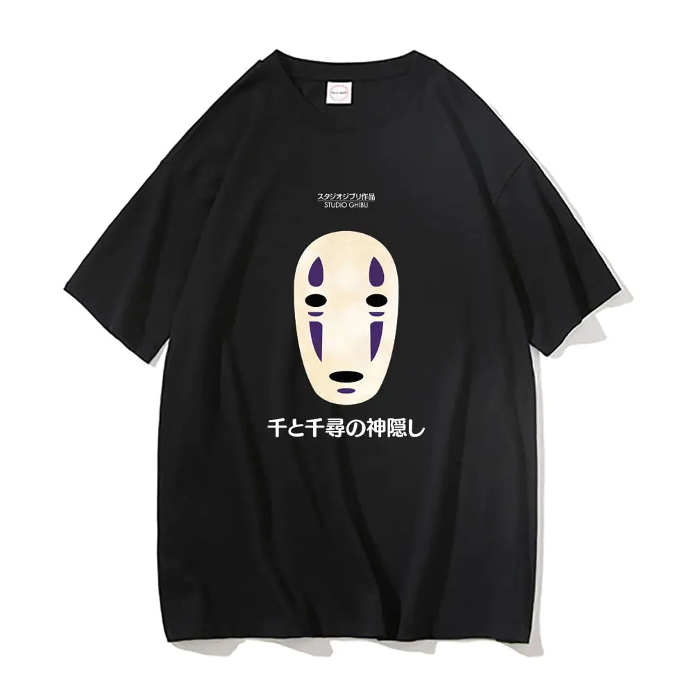 No Face Man Graphic Oversized T Shirts - TIMESQURE