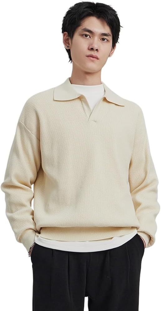 Winter V-Neck Pullover Retro Sweater - TIMESQURE