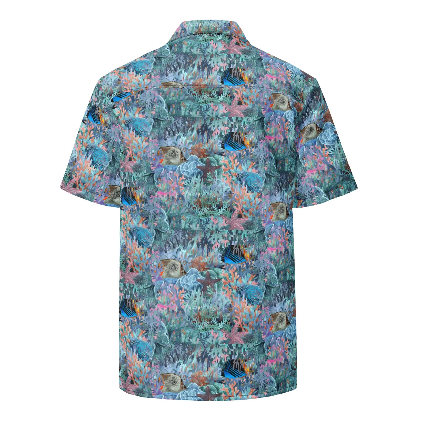 Marine Life Party Button Down Hawaiian Shirt - Coastal Summer 2024 Collection - TIMESQURE