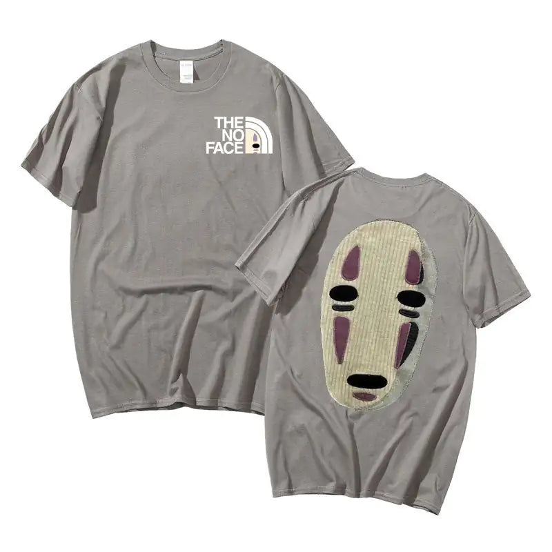 No Face Man Graphic Oversized T Shirts - TIMESQURE