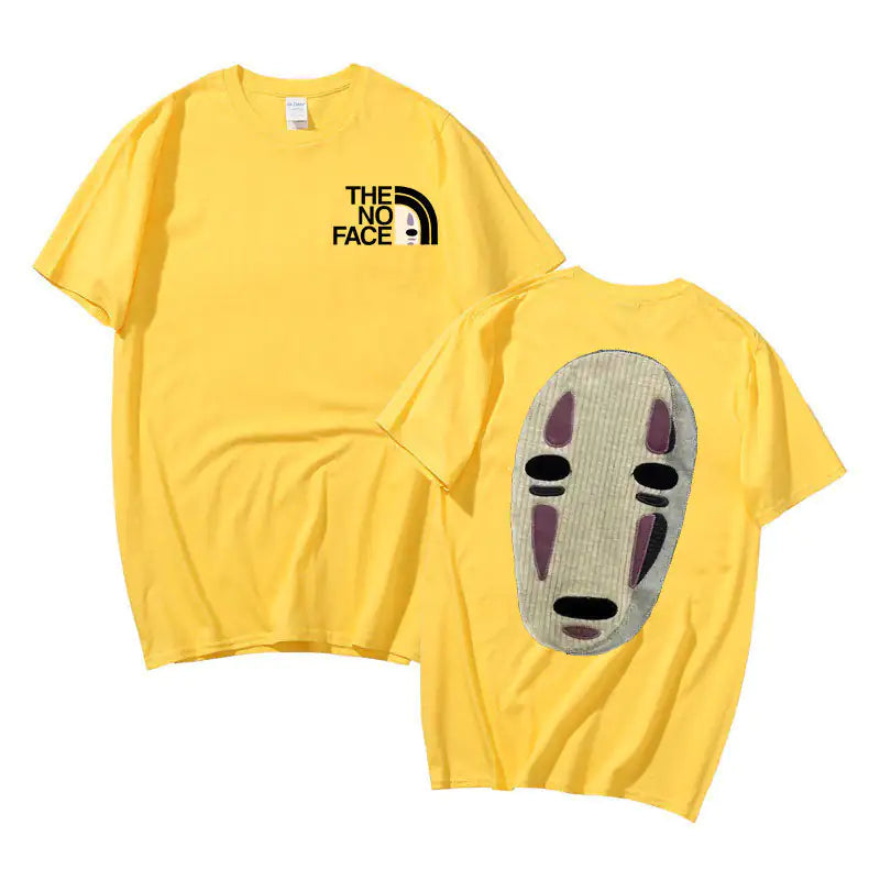 No Face Man Graphic Oversized T Shirts - TIMESQURE