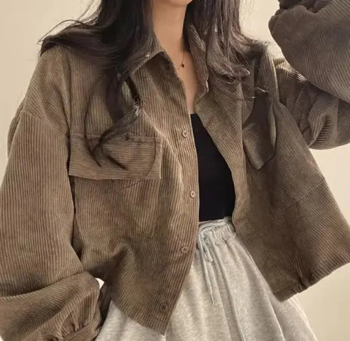 Oversized Crop Jacket - TIMESQURE